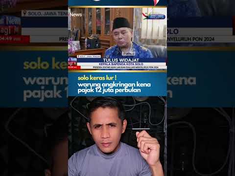 Omzet Rp7,5 Juta, Warung Wedangan di Solo Kena Pajak Rp12 Juta