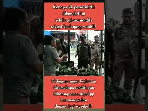 Pedagang Sayur Ditertibkan Satpol PP di Sumba Barat Daya