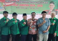 Anggota DPRD Kota Bekasi, Alit Jamaludin dalam kegiatan Reses di RW 08, Kelurahan Aren Jaya, Bekasi Timur, Sabtu (10/10/2026).