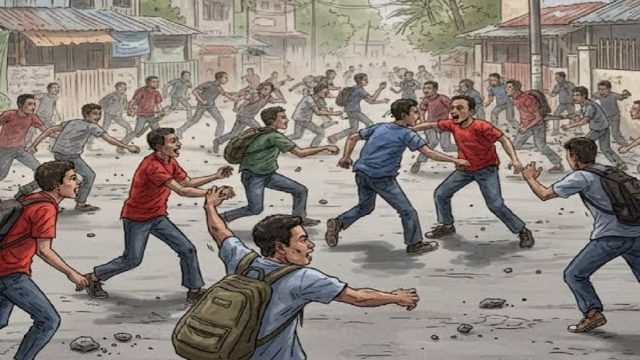 Ilustrasi Tawuran di Manggarai