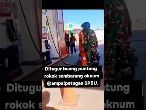 Ditegur Soal Puntung Rokok di SPBU, Pria Berpakaian Loreng Diduga Pukul Petugas