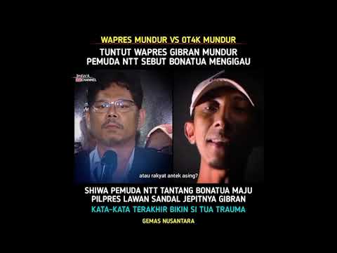 Tuntut Gibran Mundur, Pemuda NTT Balik Tantang Bonatua Maju Pilpres 2029