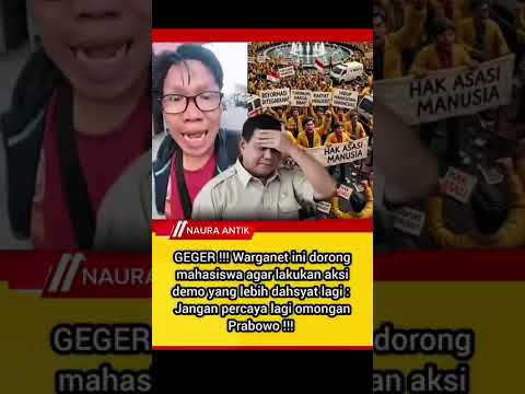 Warganet Serukan Demo Lebih Besar, Kritik Pemerintahan Prabowo